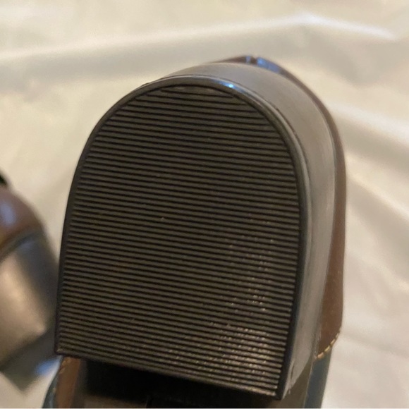 Naturalizer Katrina ladies boots navy blue with brown straps Size 11W NWOT - Picture 7 of 10